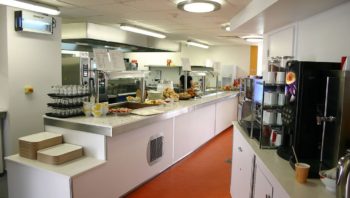 University food serving area