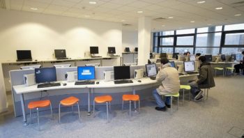 Open plan college ICT room