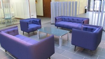 Settees and chairs used for social space