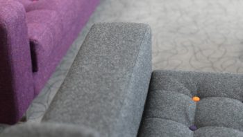 Detail of settee covering