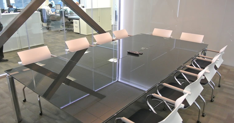 Newly furnished corporate office furniture