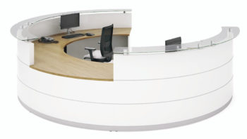 Circular reception desk