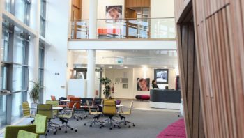 Entrance foyer at Exeter University