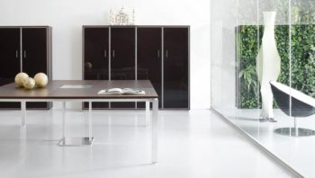 Meeting table in executive office