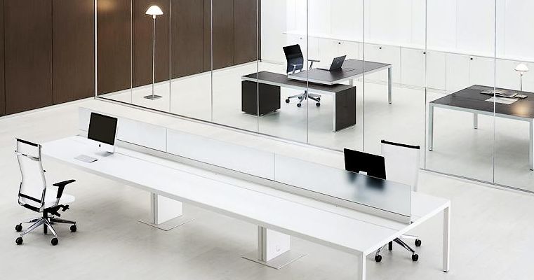 Modern shared desk space